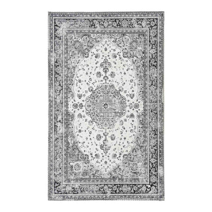 Chenille Door Mat - Havana Black and White Polyester, 50x80 cm