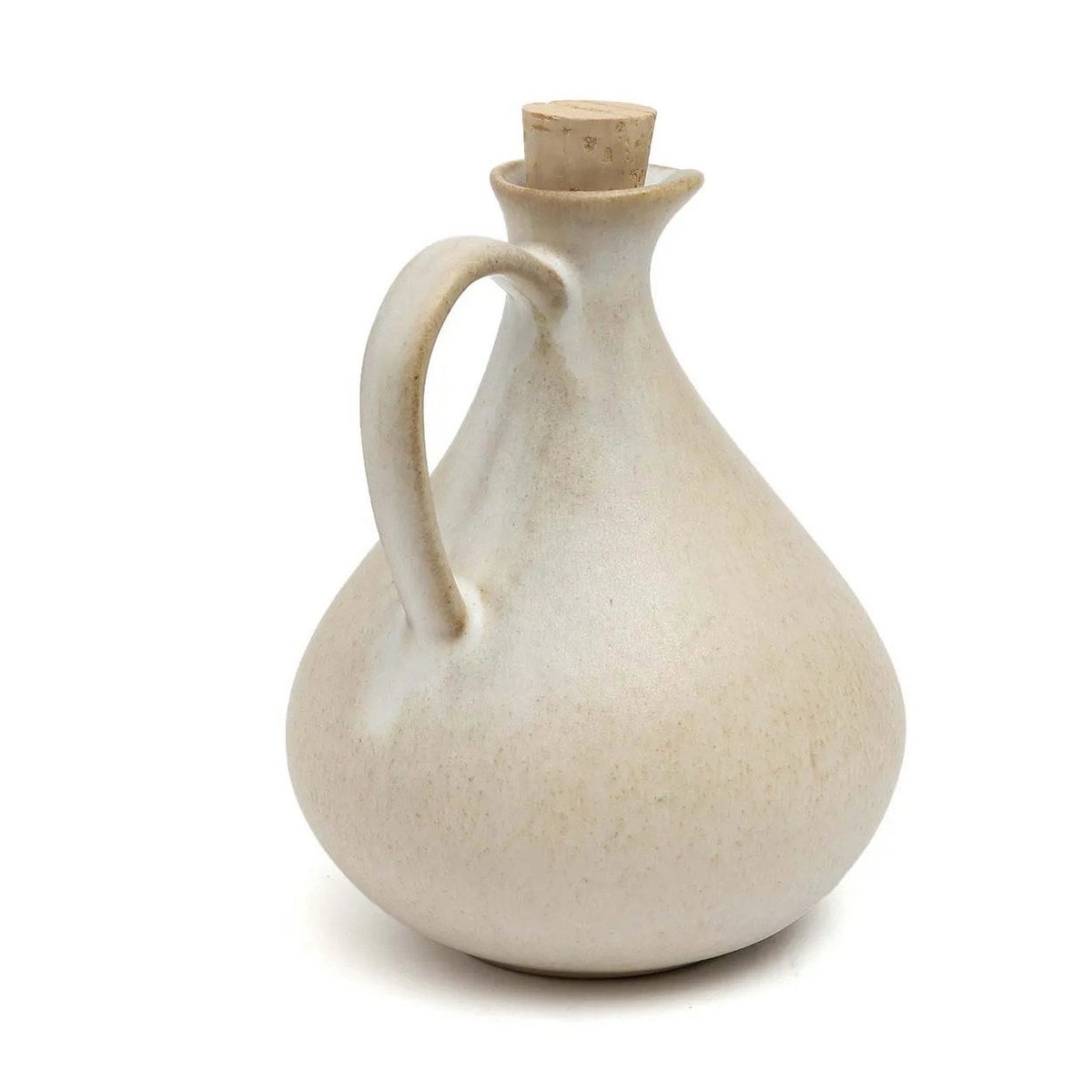 Ceramic Olive Oil Dispenser - White Kitchen Oil Bottle N°80
