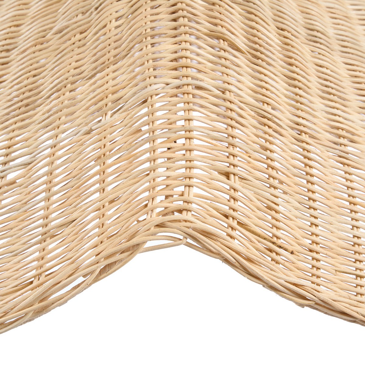 Rattan Pendant Light - XL Natural Wave Design