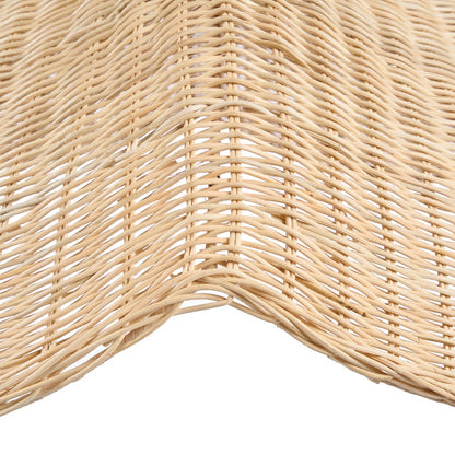 Rattan Pendant Light - XL Natural Wave Design