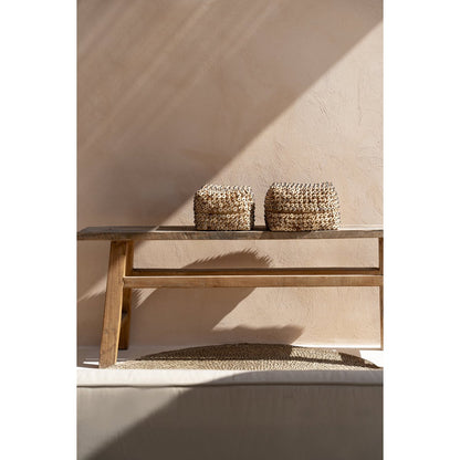 Coconut Shell Storage Basket – Natural Woven Basket, Medium