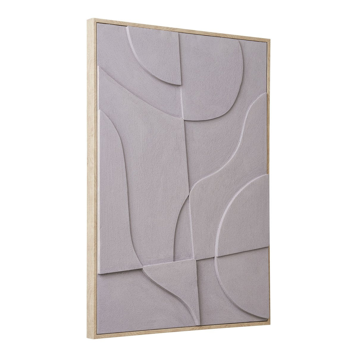Textured Canvas Wall Decor - Neutral Relief Art, 50x70 cm