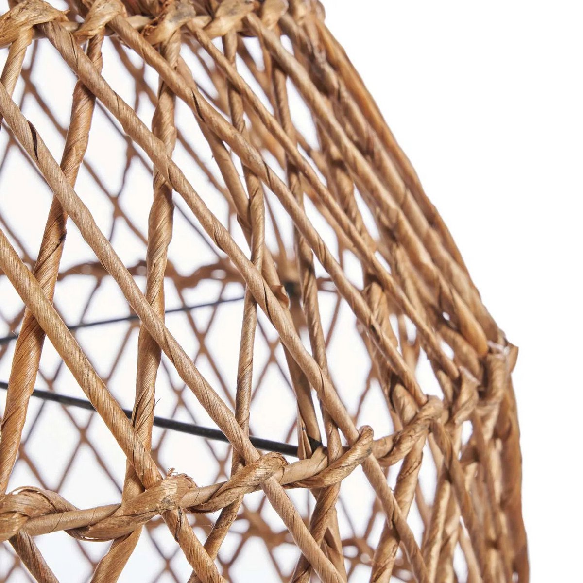 Banana Leaf Pendant Light - Natural Woven Small Hanging Lamp