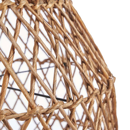 Banana Leaf Pendant Light - Natural Woven Small Hanging Lamp