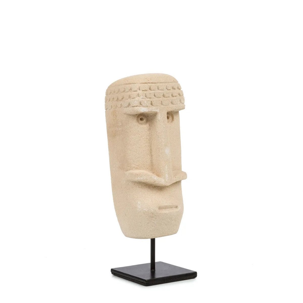 Hand-Carved Sandstone Sumba Stone Statue – Indonesian Artisan Home Decor