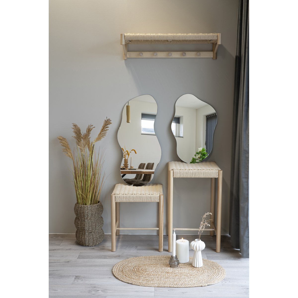 Glass Decorative Mirror - Palermo Organic Shape, 40x60 cm