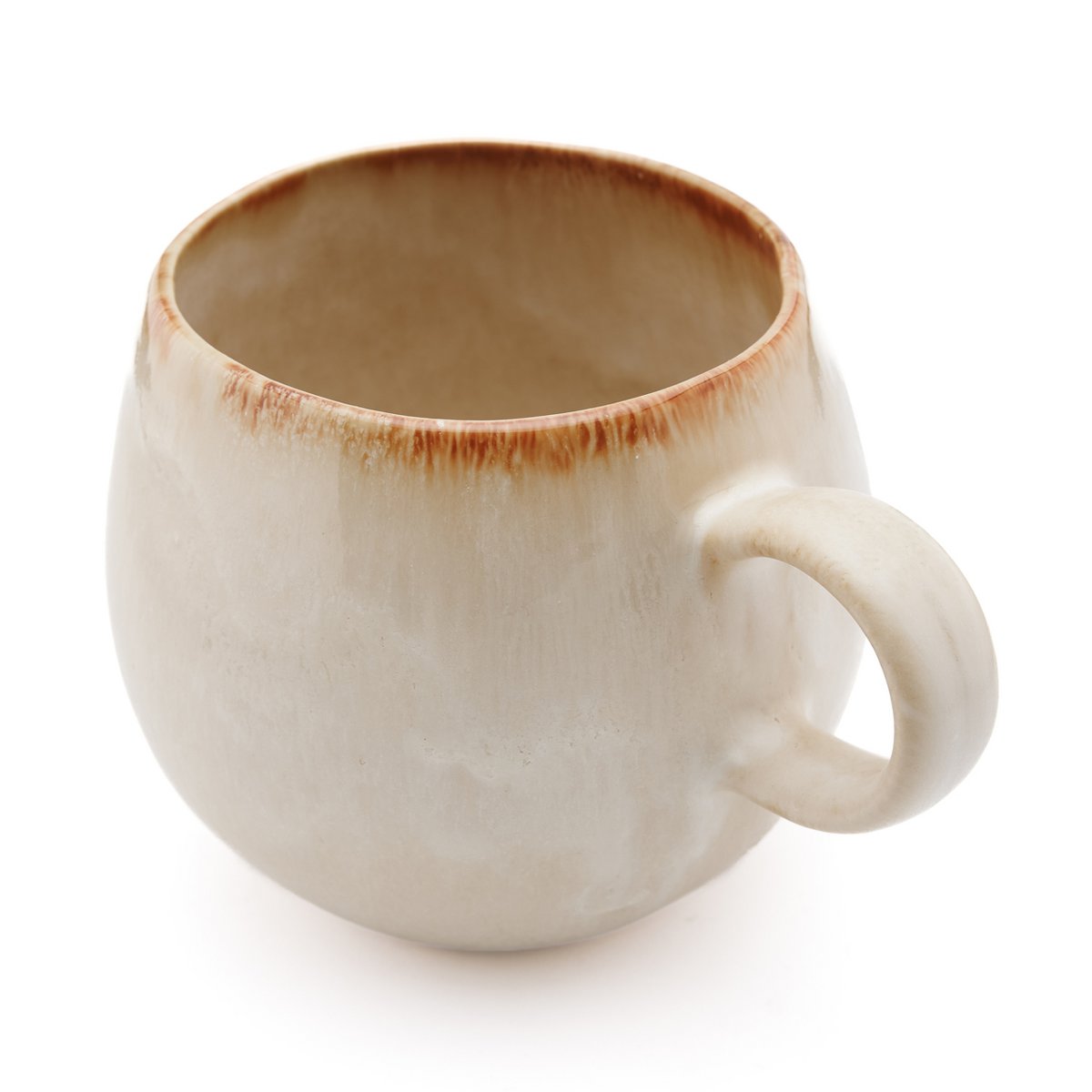 Large Ceramic Coffee Mug - Cascais Artisan Mug with Unique Glaze