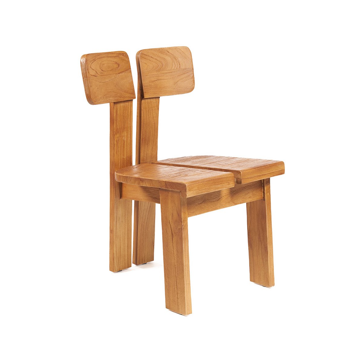 Teak Dining Chair - Natural Wood Finish