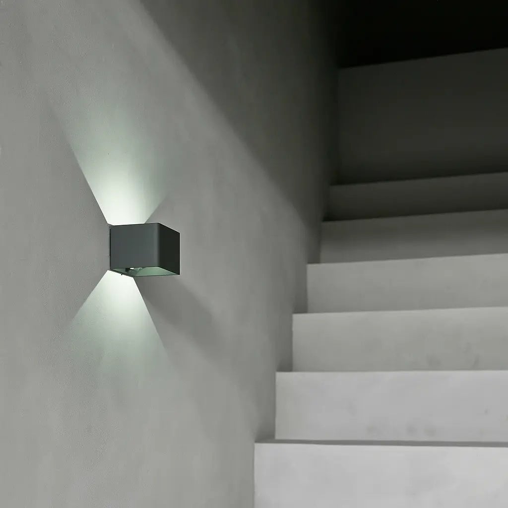 Stone Grey Rechargeable Wall Lamp - Motion Sensor & 20 Light Modes
