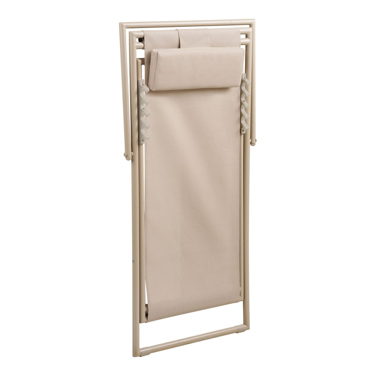 Curtis Beach chair with 4-position backrest, textilene/steel, taupe