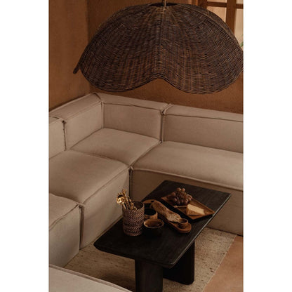 The Wave Pendant - Dark Walnut - L
