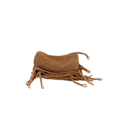 Coconut Husk Sun Umbrella - Triangular Shade, Natural, 350x350