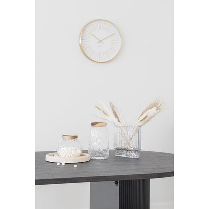 Clear Glass Vase - Modern Flower Vase, 20 cm