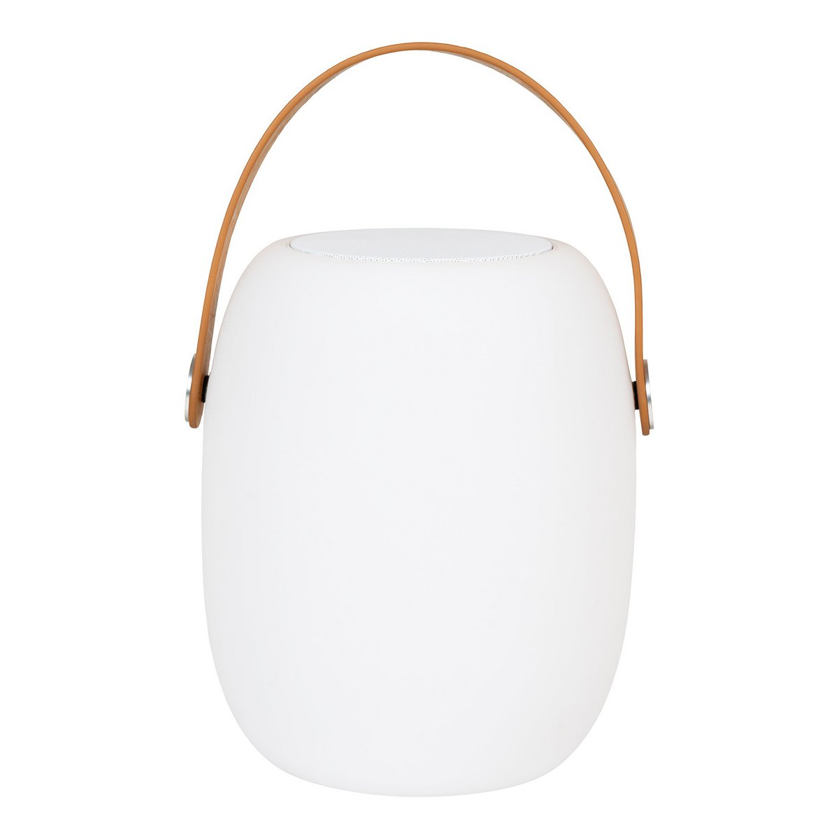 Cardiff LED Lamp - Lamp with strap, rechargeable, bluetooth speaker, white