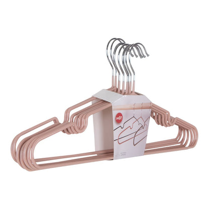 Porte-manteaux Massa - Rose, Métal, 41x4x18 cm - Jeu de 10