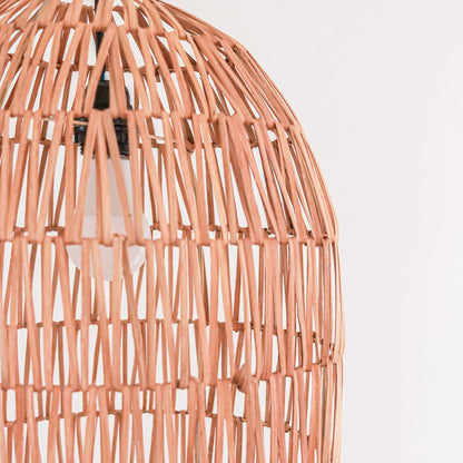 Rattan Pendant Lamp - Natural Woven Lampshade, Boho Lighting, 2 Sizes