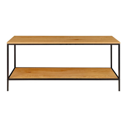 Vita TV Stand - oak look, steel, 100x36x45cm