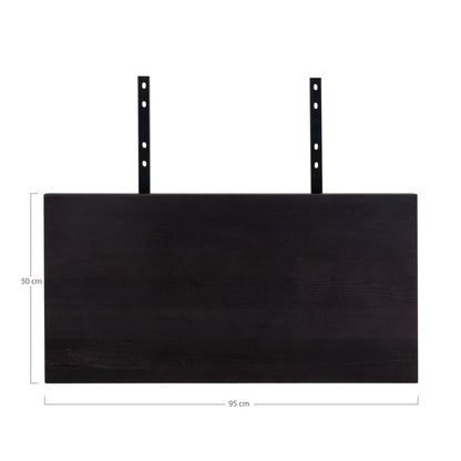 Oak Extension Plates for Dining Table - Black Steel Finish, 95x50cm