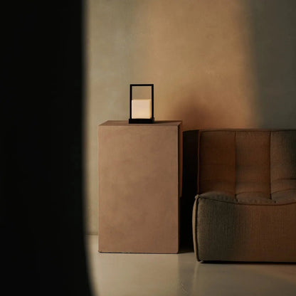 Cordless Table Lamp - Dark Brown Rechargeable Dimmable