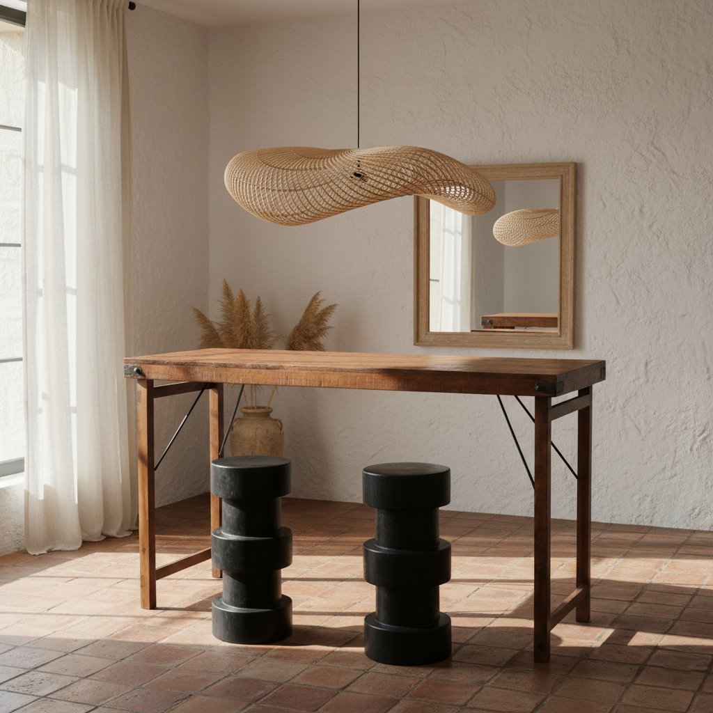 Hardwood Bar Table Brown Foldable - Space-Saving Design