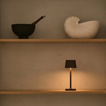 Cordless Table Lamp - Mocha Brown Rechargeable Dimmable Lamp