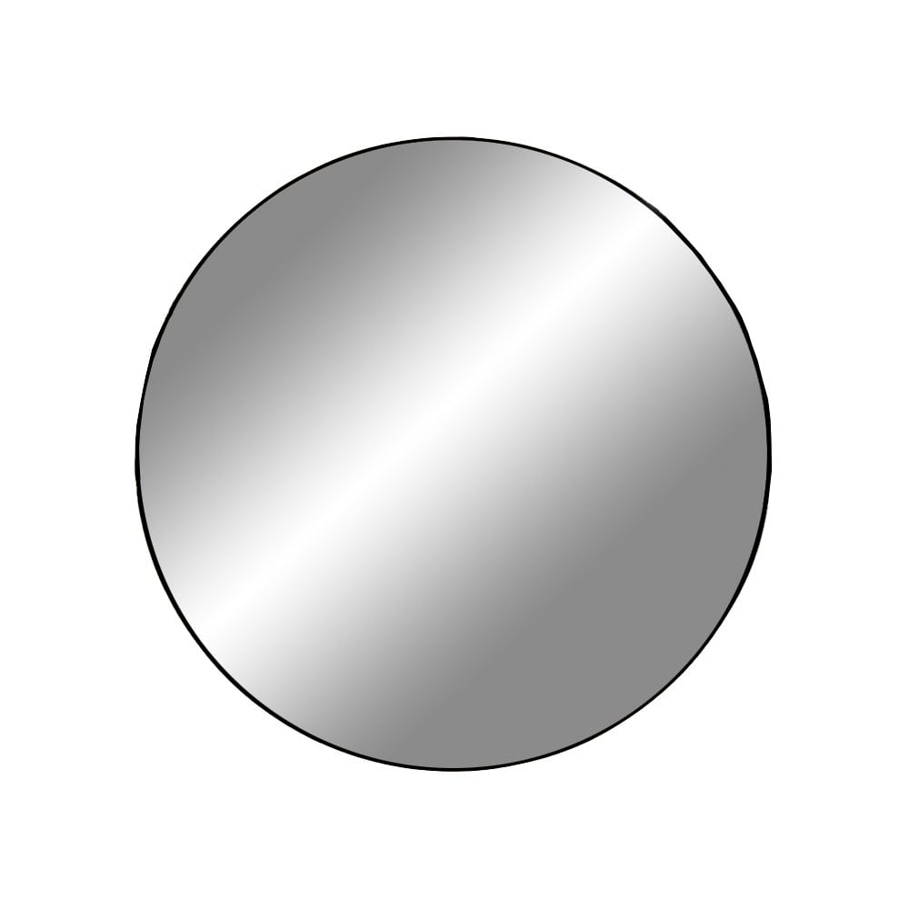 Jersey Mirror - Brass Look, Steel, Ø40cm