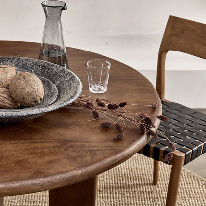 Freya dining room chair black leather