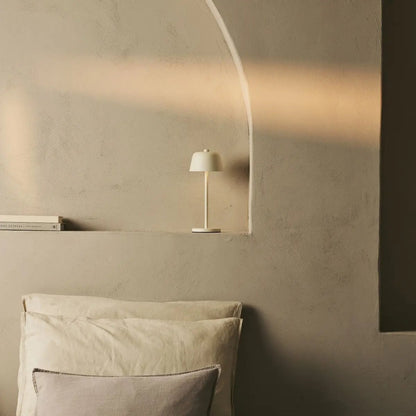 Rechargeable Table Lamp - Cordless Vanilla Light with Touch Dimming