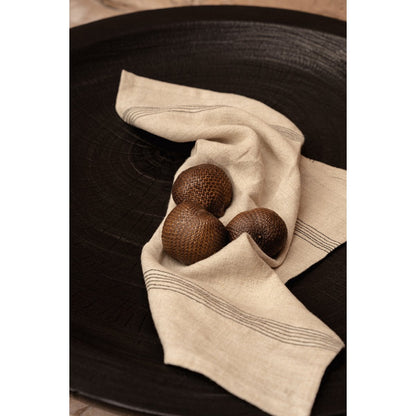 Wooden Bowl Plate - Extra Large Black Decorative Centerpiece Bowl