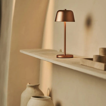 Anton Copper Rechargeable Table Lamp | Stylish & Cordless Lighting