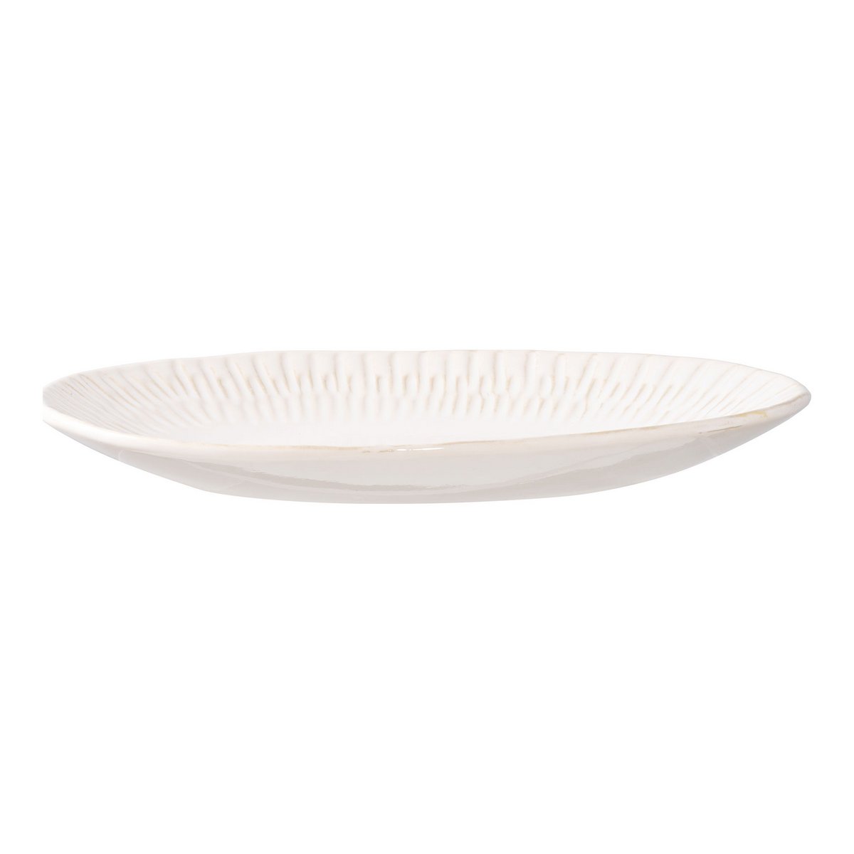 Ceramic Tray - White Nordic Style Decorative Tray, 30.5cm