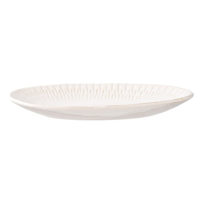 Ceramic Tray - White Nordic Style Decorative Tray, 30.5cm