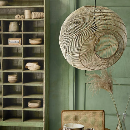 Luna Hanging lamp Sphere Naturel