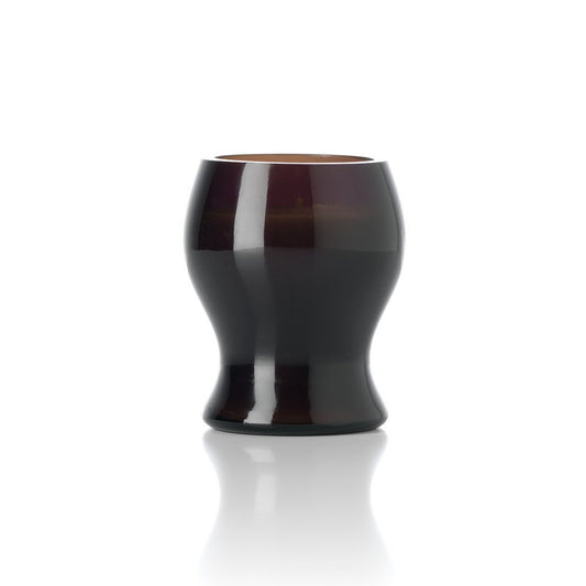 Smoke Glass Candle Jar - Moka Style, Decorative Accent
