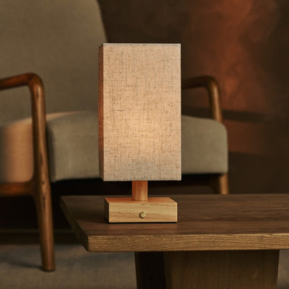 Bob Light Brown Cordless Wooden Table Lamp | Dimmable, Rechargeable & Up 100 Hours Battery Hours