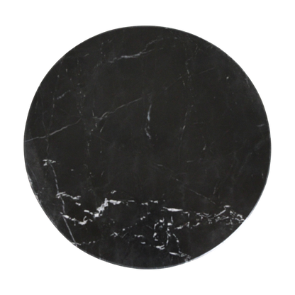 Lampung side table marble black - 40x40x50 cm