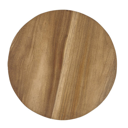 Teak Wood Stool - Natural Handmade Accent Seat