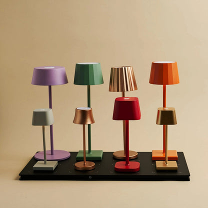 Combi Set Professional | 8 x Sarphati Mini Gold Rechargeable Table Lamps & 1 x Central Station Charging Station