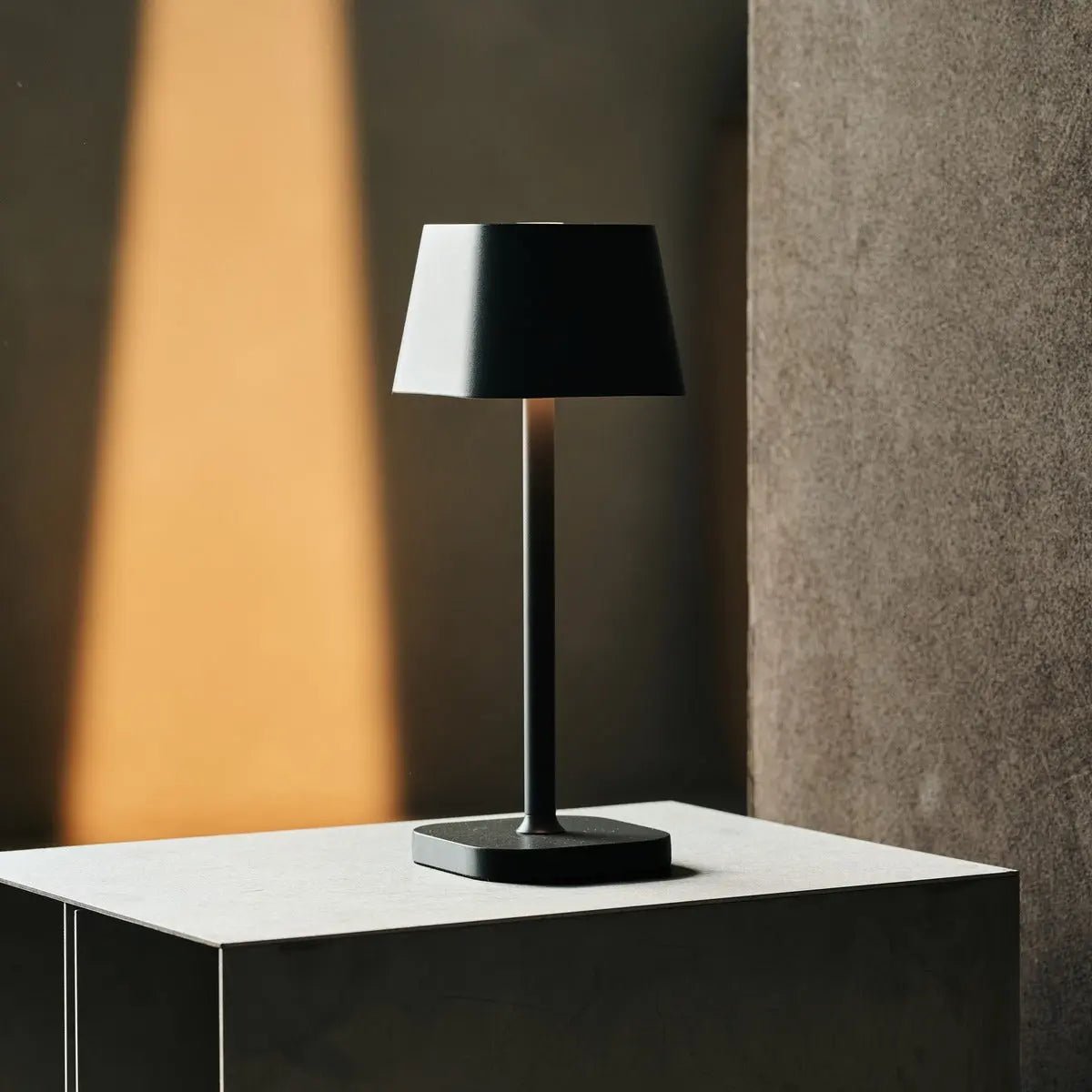 Ava Stone Grey Rechargeable Table Lamp | Stylish, Cordless Lamp & Dimmable