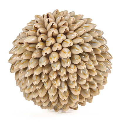 Shell Ball Decor - Coastal Home Accent - Medium