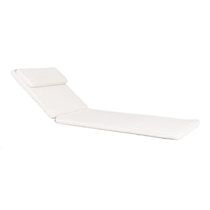 Coussin pour Sunlounger Andorra - Blanc, Coton, 200x62x6 cm