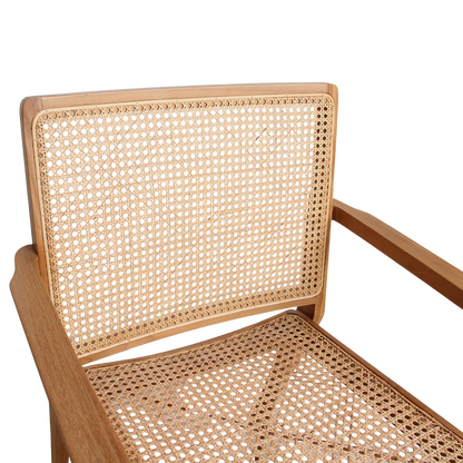 Nova teak dining room chair with armrest
