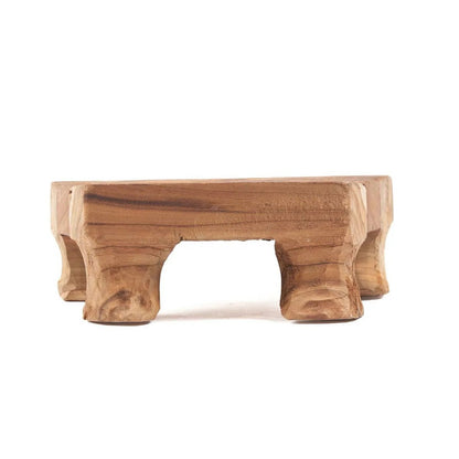 Serveringsbricka i teak - Naturlig finish