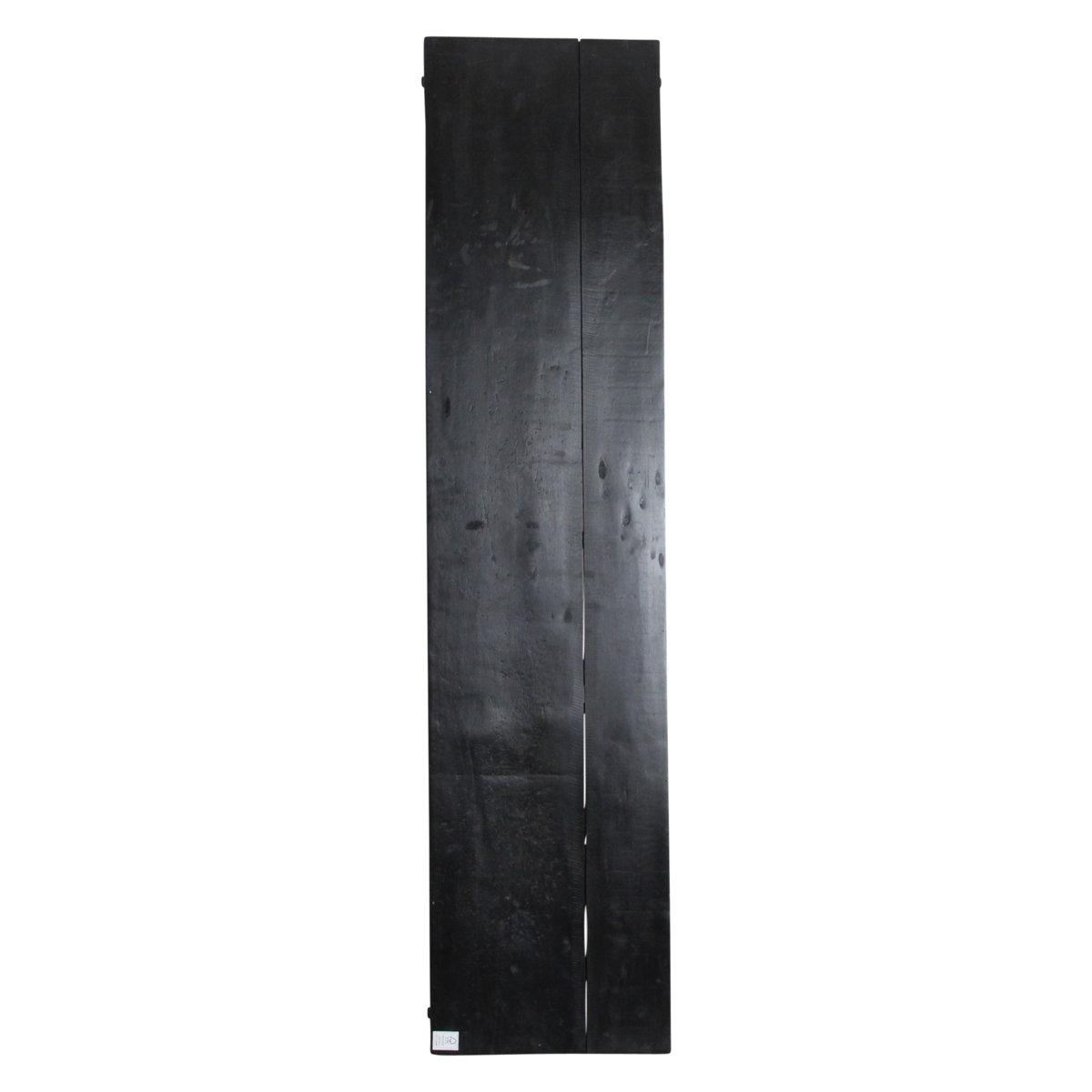 Reclaimed Wood Console Table - Black Foldable Design