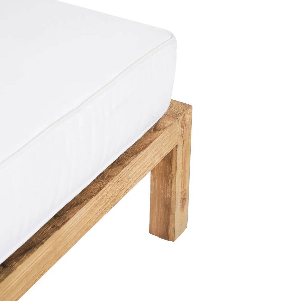 Teak Ottoman Modular Seating - Customizable Outdoor Footrest
