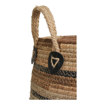Banana Leaf Storage Baskets - Natural Fiber Erba Baskets, Set of 2