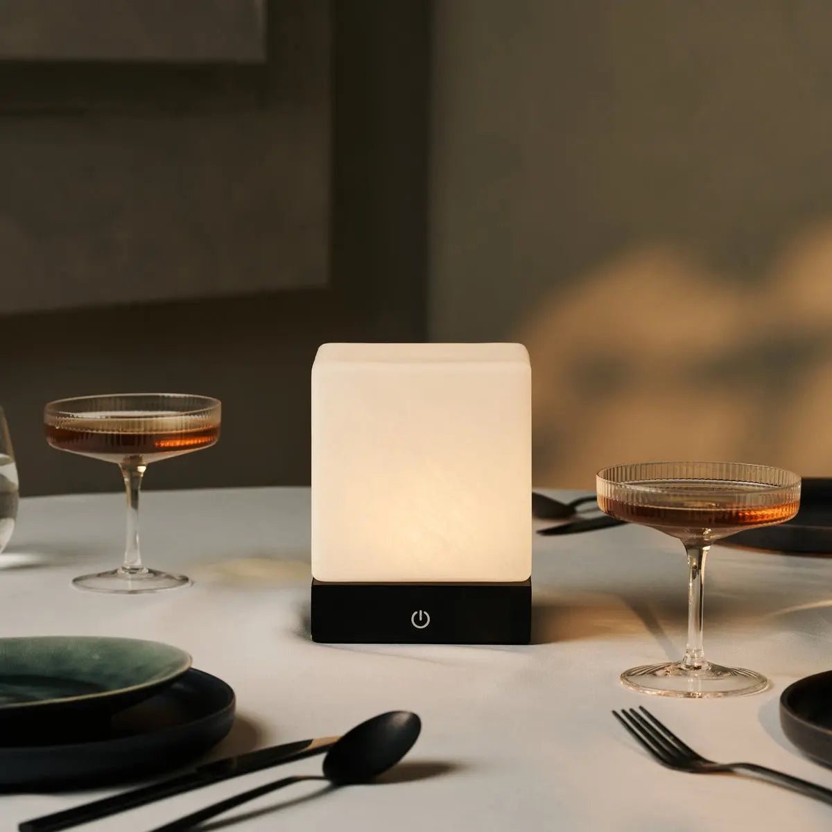 Yce Black Cordless Wooden Lamp | Rechargeable, Dimmable & 100-Hours Battery Life