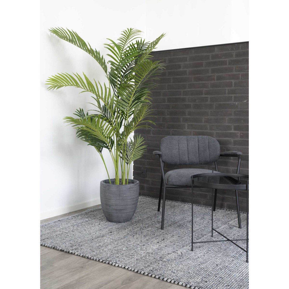 Palmier Areca - Vert, Plastique/Polymère PE, 64x64x175 cm