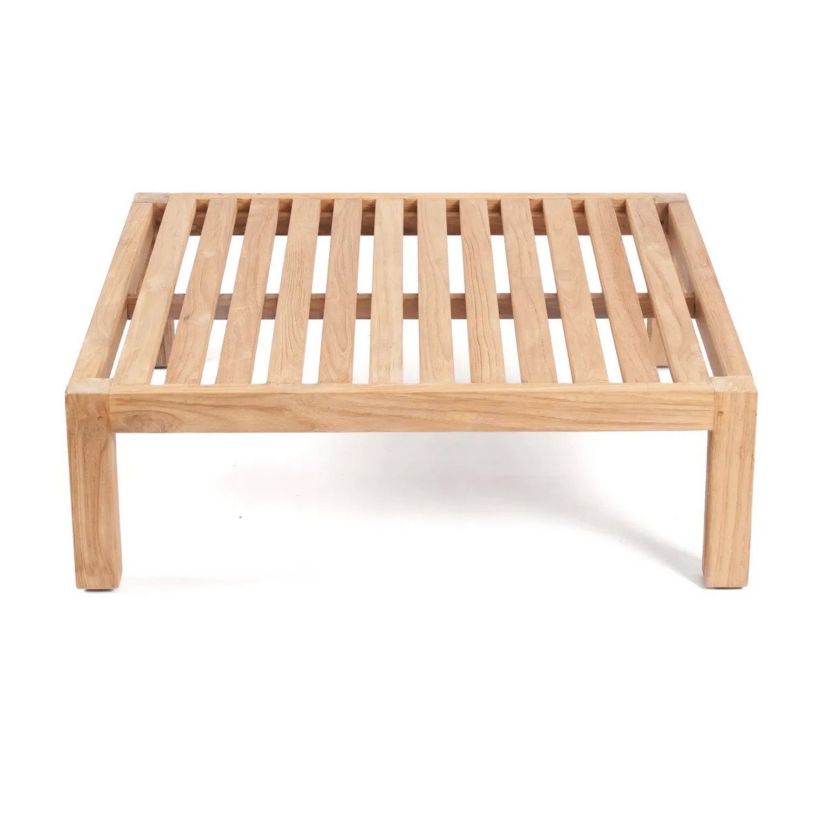 Teak Ottoman Modular Seating - Customizable Outdoor Footrest