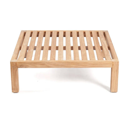 Teak Ottoman Modular Seating - Customizable Outdoor Footrest
